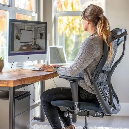 Praca hybrydowa - jak urządzić ergonomiczne biuro w domu?